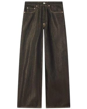 KENZO Wide-Leg Jeans With Cuffs - Black