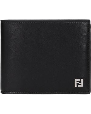 Fendi Leather Wallet - Black