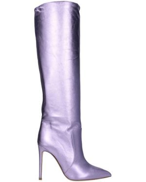 Paris Texas Boots Leather/Iris - Purple