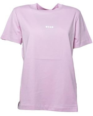 MSGM T-shirts En Polo's - Paars