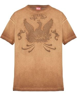 DIESEL T-Shirt T-Norm-T9 - Brown