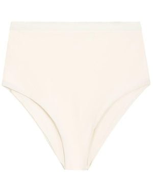 Jil Sander Solid Bikini Bottom Swimwear - White