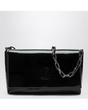 Christian Louboutin Loubi54 Patent Leather Clutch Bag - Black