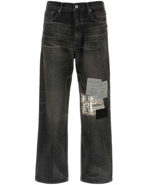 Yohji Yamamoto Savege Denim Basic Trousers - Black