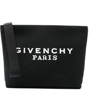 Givenchy Logo Cotton Pouch - Black