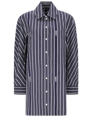 Jacquemus Gestreiftes Ovalo Hemd - Blau