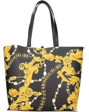 Versace Jeans Couture Umhängetaschen Couture Frauen Polyurethan Schwarz/Gold - Gelb