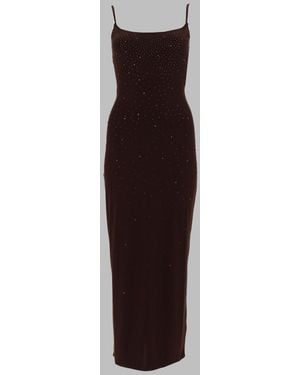 MC2 Saint Barth Abito Con Strass - Brown