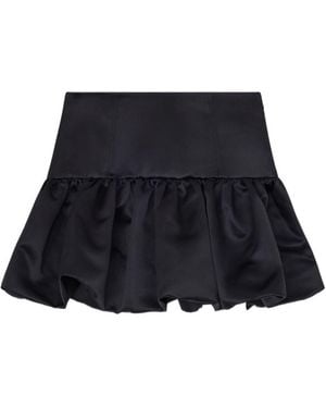 Ganni Satin Mini Skirt - Blue