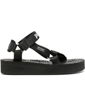 Palm Angels x Suicoke Depa Logo Sandals - Black