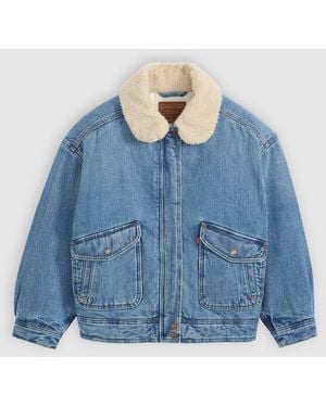 Levi's Sherpa Bomber 1 Turning Heads - Blue