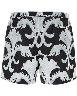Valentino Metamorphos Stampa Muro Shorts - Nero
