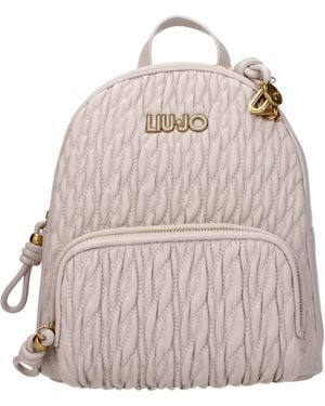 Liu Jo Backpacks And Birch Bags Polyester/Champagne - Brown