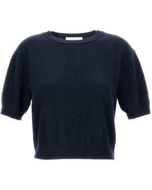 Lisa Yang Genevra Cashmere Top - Blue