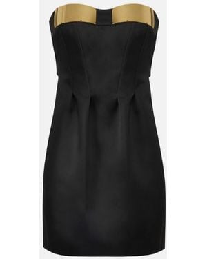 Elisabetta Franchi Duchesse Mini Dress - Black