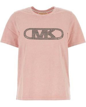 MICHAEL Michael Kors Rose Cotton T Shirt - Pink