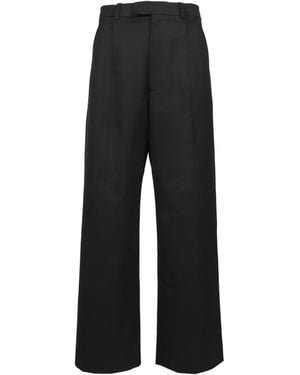 Vetements Pantalones de sastre con pinzas de - Negro