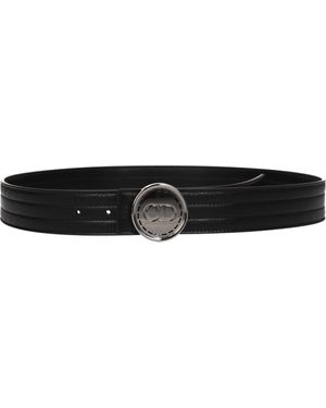 Dior Men 's Lederen Riemen Zwart