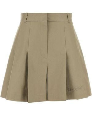 McQueen Dove Cotton Shorts - Green