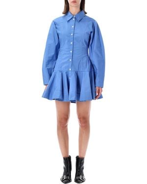 Ganni Shirt Dress - Blue