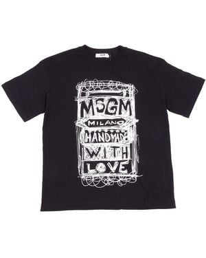 MSGM I'Ve Got A Feeling That You'Re The One - Black