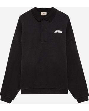 Autry Katoenen Sweatshirt Met Logo - Zwart
