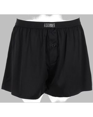 MM6 by Maison Margiela Silk Stretch Underwear - Black