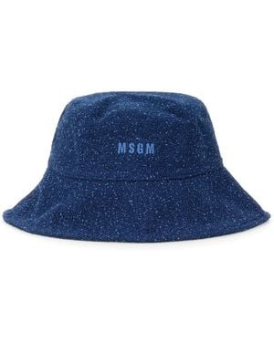 MSGM Hat With Logo - Blue