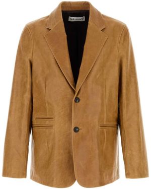 Our Legacy Leather Jackets - Brown