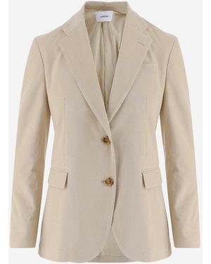 Lardini Stretch Cotton Jacket - Natural