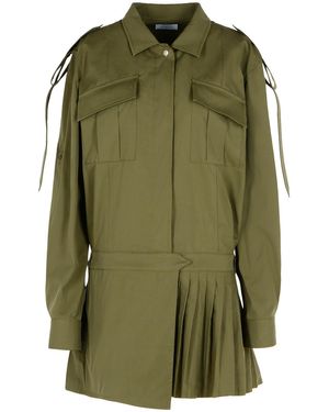 Off-White c/o Virgil Abloh 'Savana' grünes Baumwollkleid