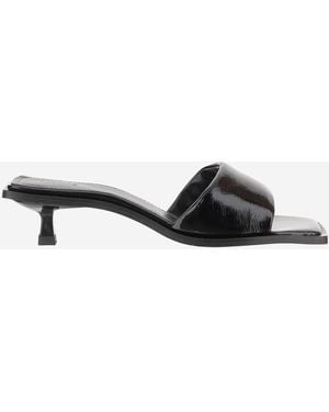 Alohas Kia Leather Sandals - Black