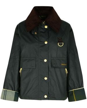 Barbour 'Catton' Waxed Cotton Jacket - Black