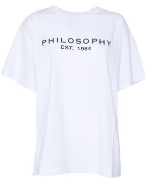 Philosophy Di Lorenzo Serafini T-Shirt With Logo - White