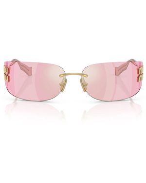 Miu Miu Sonnenbrille Mua51 S 5 Ak90 Y Gold/Rosa Infrarot Damen - Pink