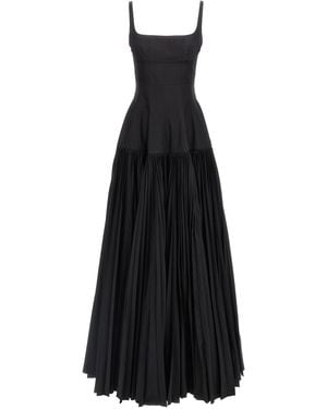 Giovanni bedin Long Faltenkleid - Schwarz