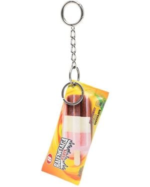 Balenciaga Snack-Beutel-Schlüsselanhänger - Weiß