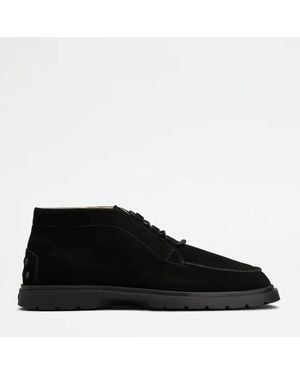 Tod's Stiefeletten aus Wildleder - Schwarz