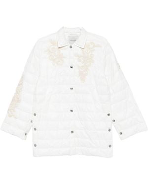 ERMANNO FIRENZE Quilted Nylon Down Jacket - White
