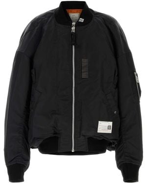 Maison Mihara Yasuhiro Nylon Bomber Jacket - Black