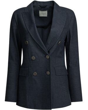 Circolo 1901 Cotton Linen Jacket - Black