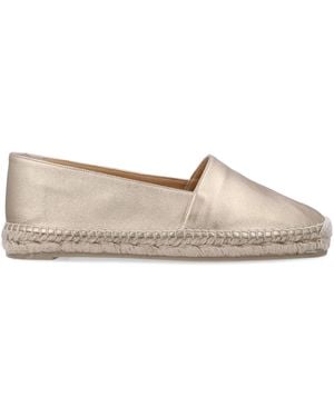 Castañer Flache Schuhe golden - Weiß