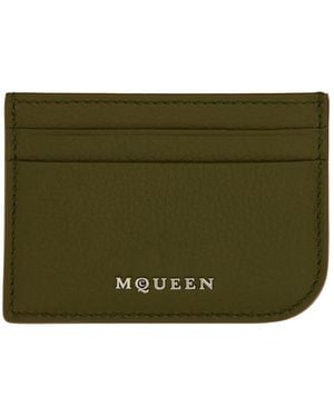 McQueen Leather Card Holder - Green