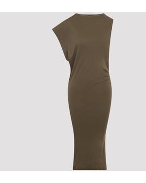 Jacquemus La Robe Drap Cotton Mini Dress - Green