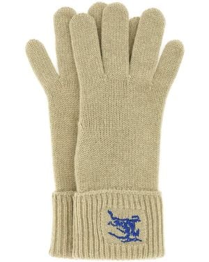 Burberry Leather Gloves - Green