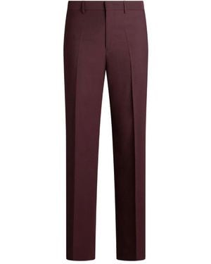 Etro Op Maat Gemaakte Wollen Broek - Paars
