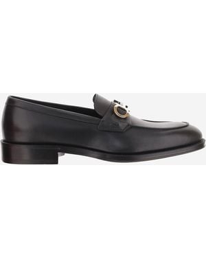 Ferragamo Leder-Loafer - Schwarz