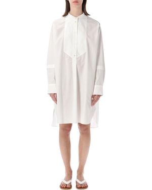 Studio Nicholson Essential Cotton Mini Dress For - White