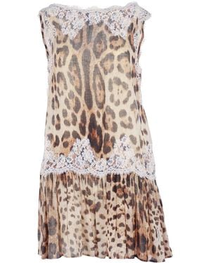 Ermanno Scervino Abito Con Sottoveste - Natur
