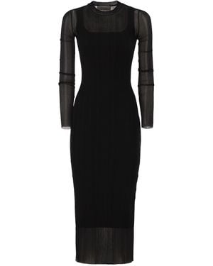 Sportmax Spxcaro Short Sleeved Dress - Black